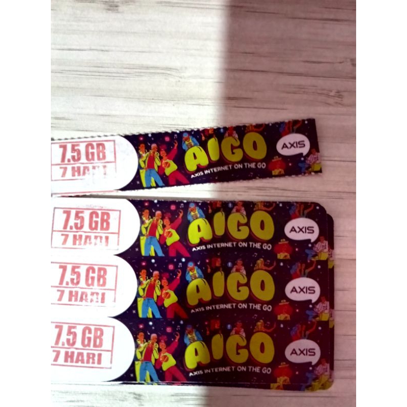 voucher Axis 7,5 GB 7 HARI
