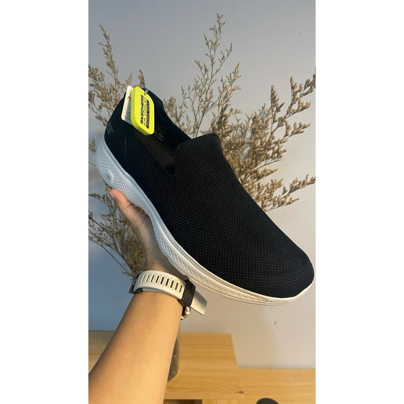 LELANG SEPATU SLIPON SKECHERS 54693/BKW ORIGINAL SPORT STATION