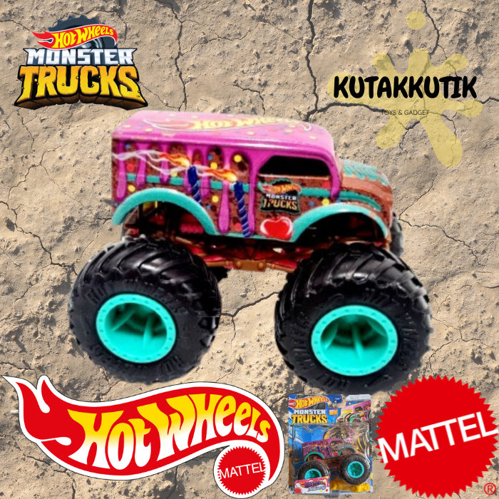 Hot Wheels Monster Trucks Hotwheels Delivery Birthday Cake Pink 2023