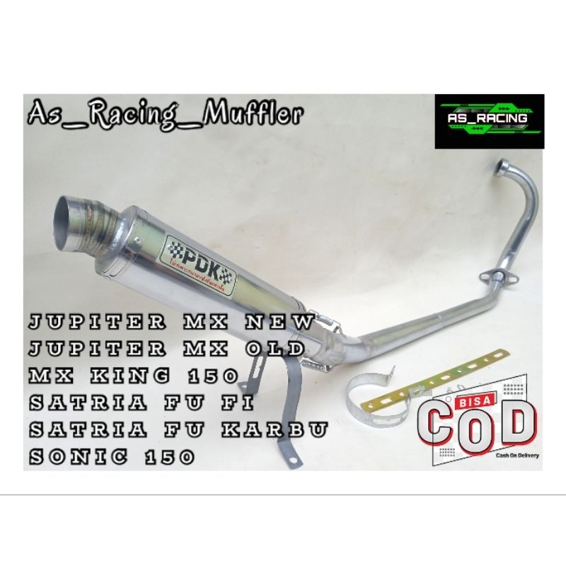 KNALPOT RACING PDK JUPITER MX OLD,JUPITER MX NEW,SONIC 150,SATRIA FU KARBU SATRIA FU INJEKSI,MX KING