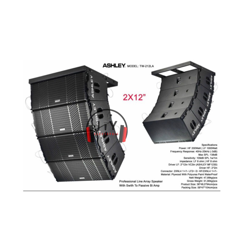 Speaker Line Array Ashley TW-212LA TW 212 LA TW212LA Original