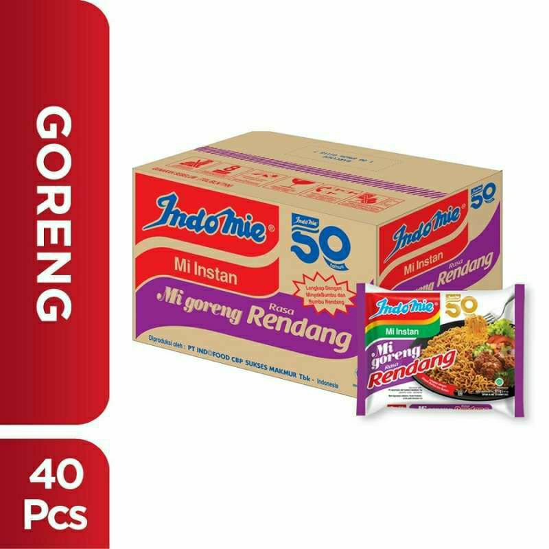 

Indomie Goreng Rendang Mie Instan 91 g [40 Pcs/ 1 Karton]