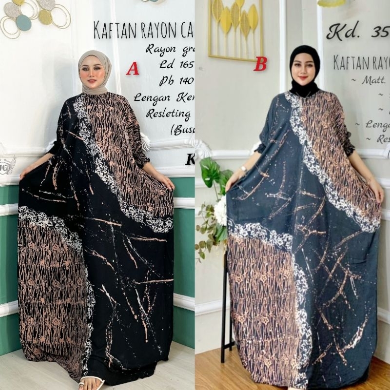 GAMIS KAFTAN JUMBO BATIK KAFTAN RAYON JUMBO