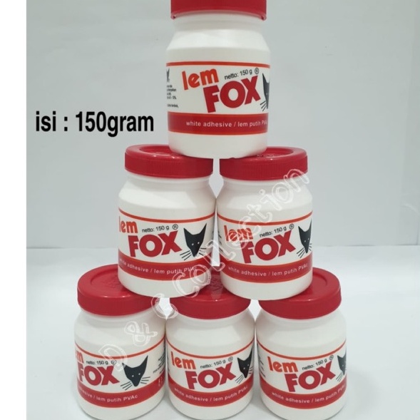 

LEM FOX PUTIH PVAC 150 GRAM LEM KAYU PUTIH