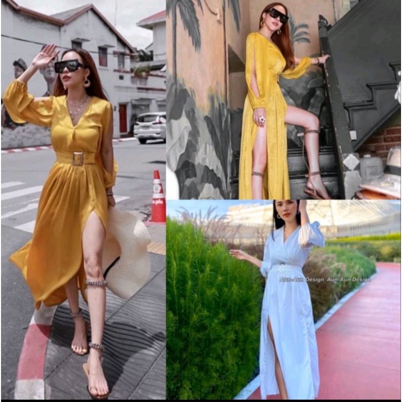 Dress Pantai / dress kuning