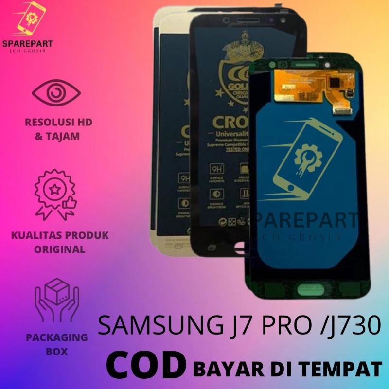 LCD FULLSET SAMSUNG J7PRO 2017/J730 /J7 PRO ORIGINAL INCELL TOUCHSCREEN LCD