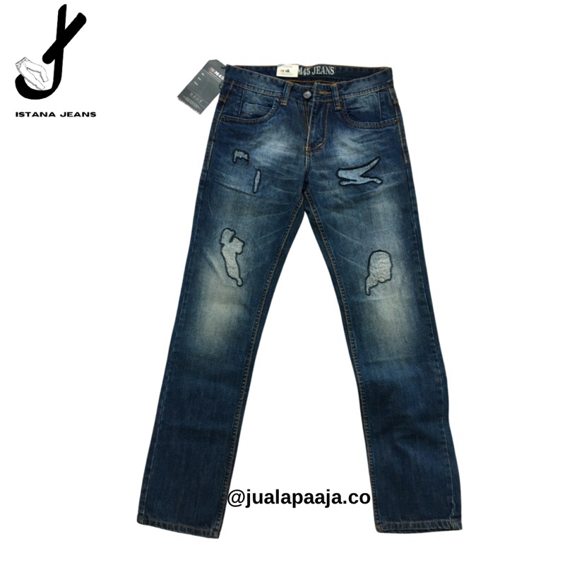 Istana Jeans  Celana Jeans M45 Whiskers Abt Slim Straight Fit