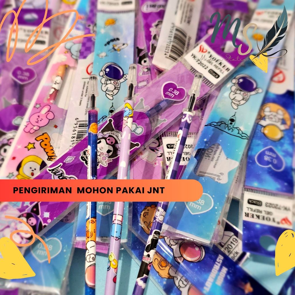 

Medan Station || 1PCS REFILL PULPEN GEL HITAM 0.38mm / 1PCS ISI PULPEN GEL TINTA HITAM DIA 0.38
