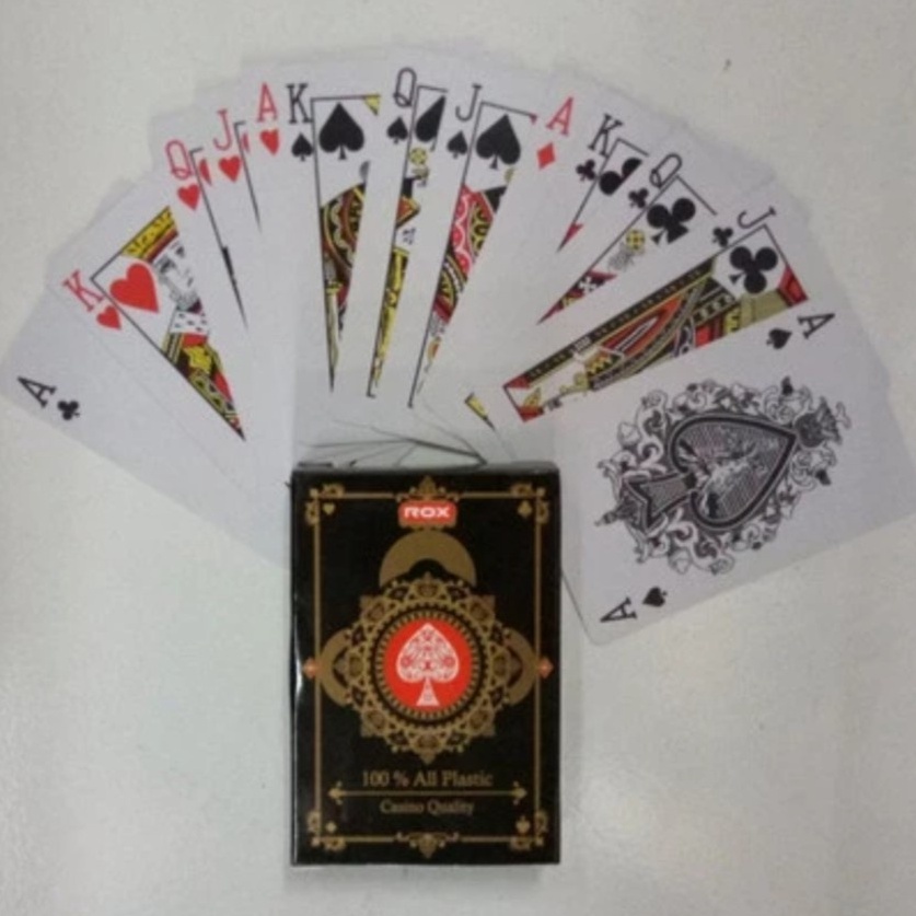 Kartu Remi Plastik Waterproof Casino Quality ROX ORIGINAL