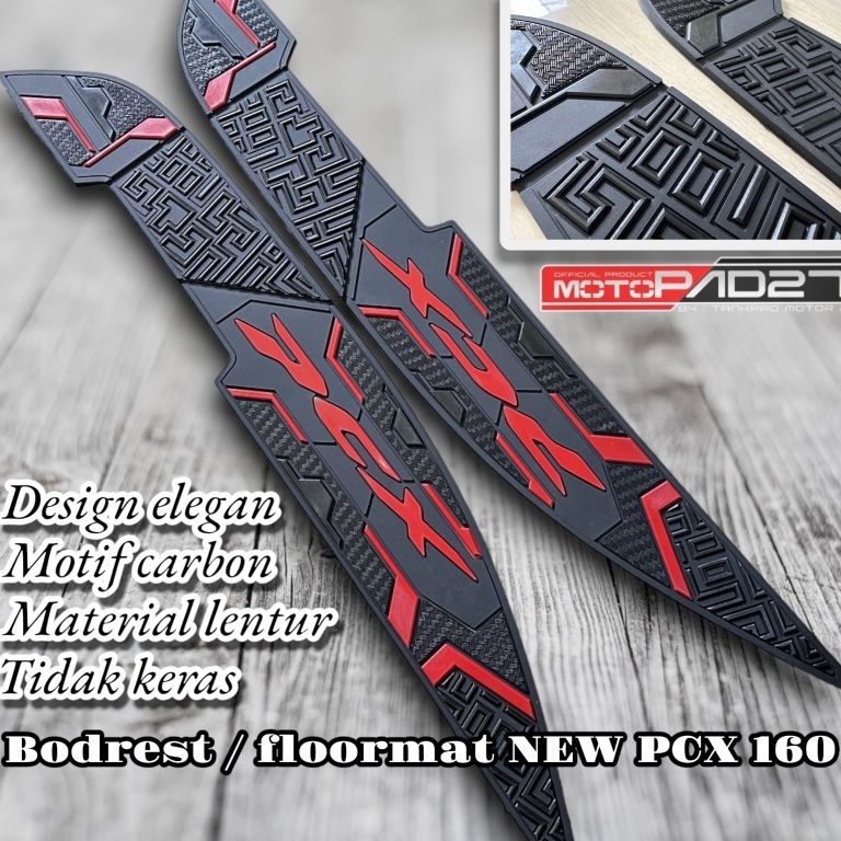 CHEKOUT Karpet Motor Pcx 160 2021-2023 Bordes pijakan kaki Pcx 160 2021-2023 Alas kaki Pcx 160