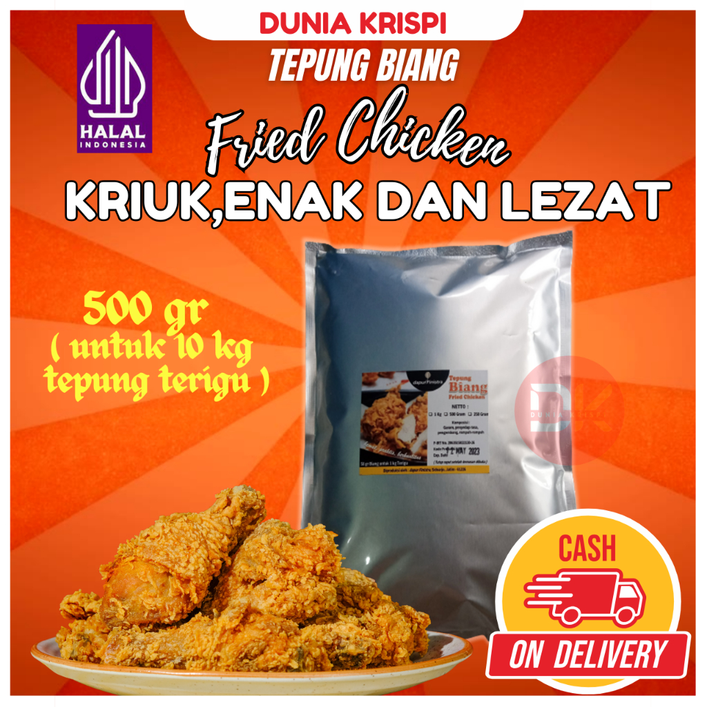 

Biang Tepung Krispi Fried Chicken ala KFC 500 g