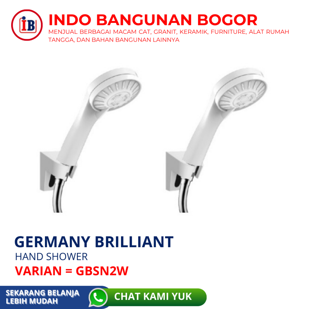 GERMANY BRILLIANT HAND SHOWER GERMANY BRILLIANT GBSN2W