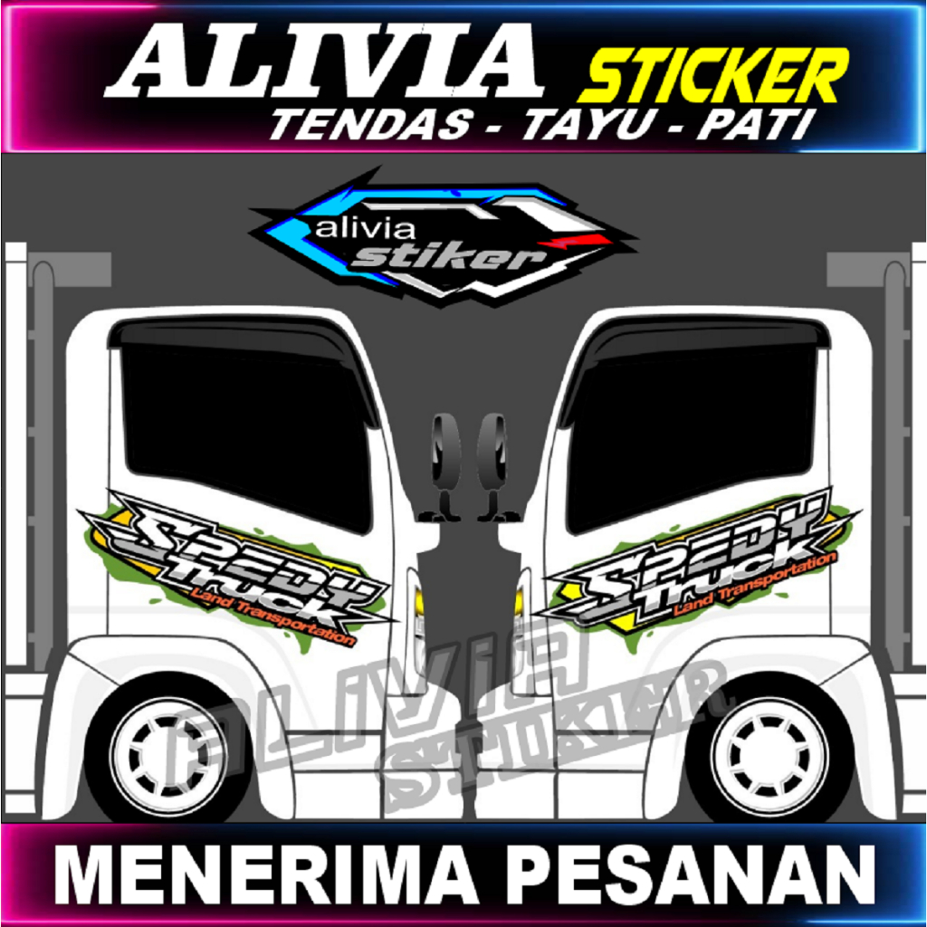 Stiker Decal Pintu Samping Truck Isuzu Traga - Bisa Custom Desain Bebas