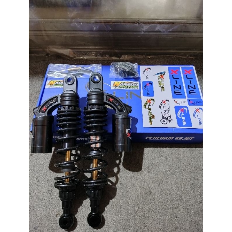 SHOCKBREAKER SHOCK SKOK X-LINE 528 BELAKANG TABUNG ATAS UKURAN 320 MM  SHOCK SKOK BELAKANG X-LINE TI