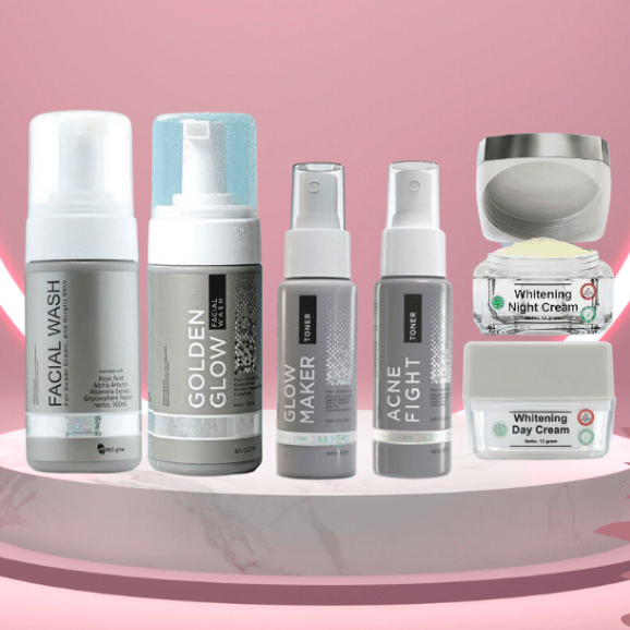 ECER MS GLOW krim siang , krim malam , toner , facial wash 100% Bpom / Original Barcode Ms Glow Whit