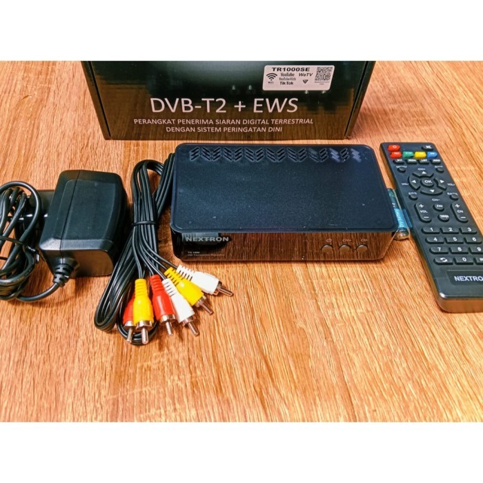 Set Top Box TV Digital DVB T2 STB Nextron TR1000 support USB Wifi Youtube Tiktok bukan android