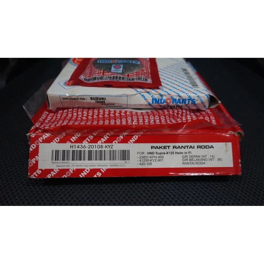 GEAR GER SET HONDA SUPRA X 125 HELM IN FI KYZ INDOPART