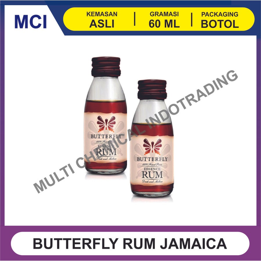 

RHUM KOEPOE KOEPOE KUPU KUPU RUM BUTTERFLY 60 ML - 1 DUS 144 PCS