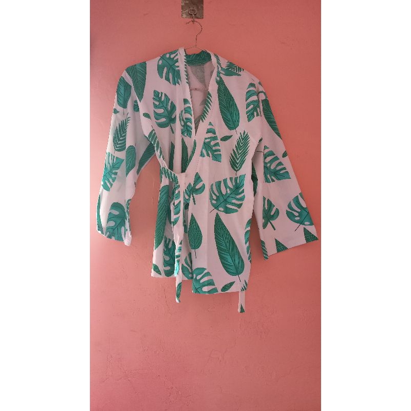 PRELOVED ATASAN KIMONO BAJU TIDUR KAOS