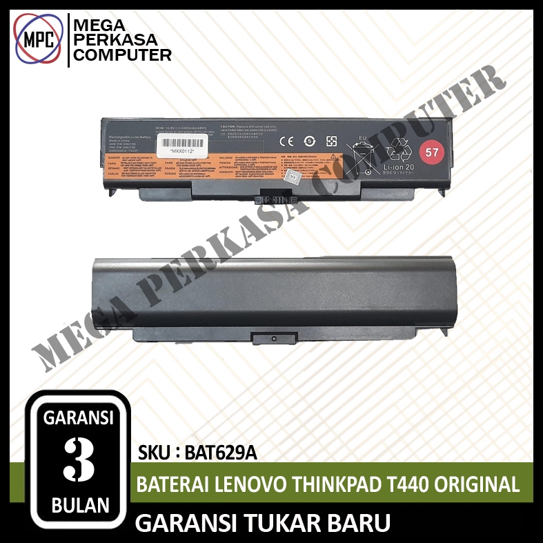 Baterai Laptop Lenovo ThinkPad T440 T440P L440 L540 57+
