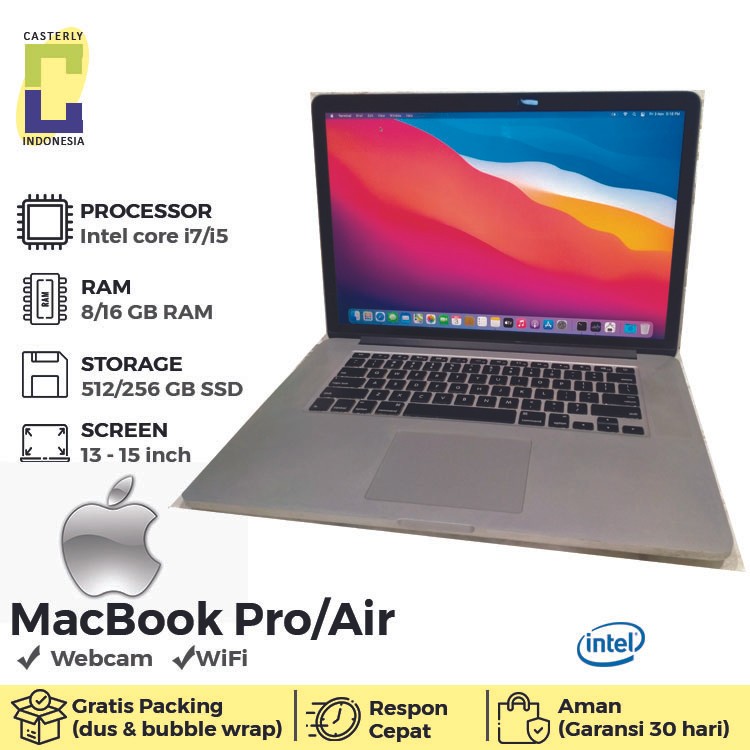 APPLE MACBOOK PRO 2014 2015 2016 15" RETINA CORE i5/i7 RADEON/NVIDIA