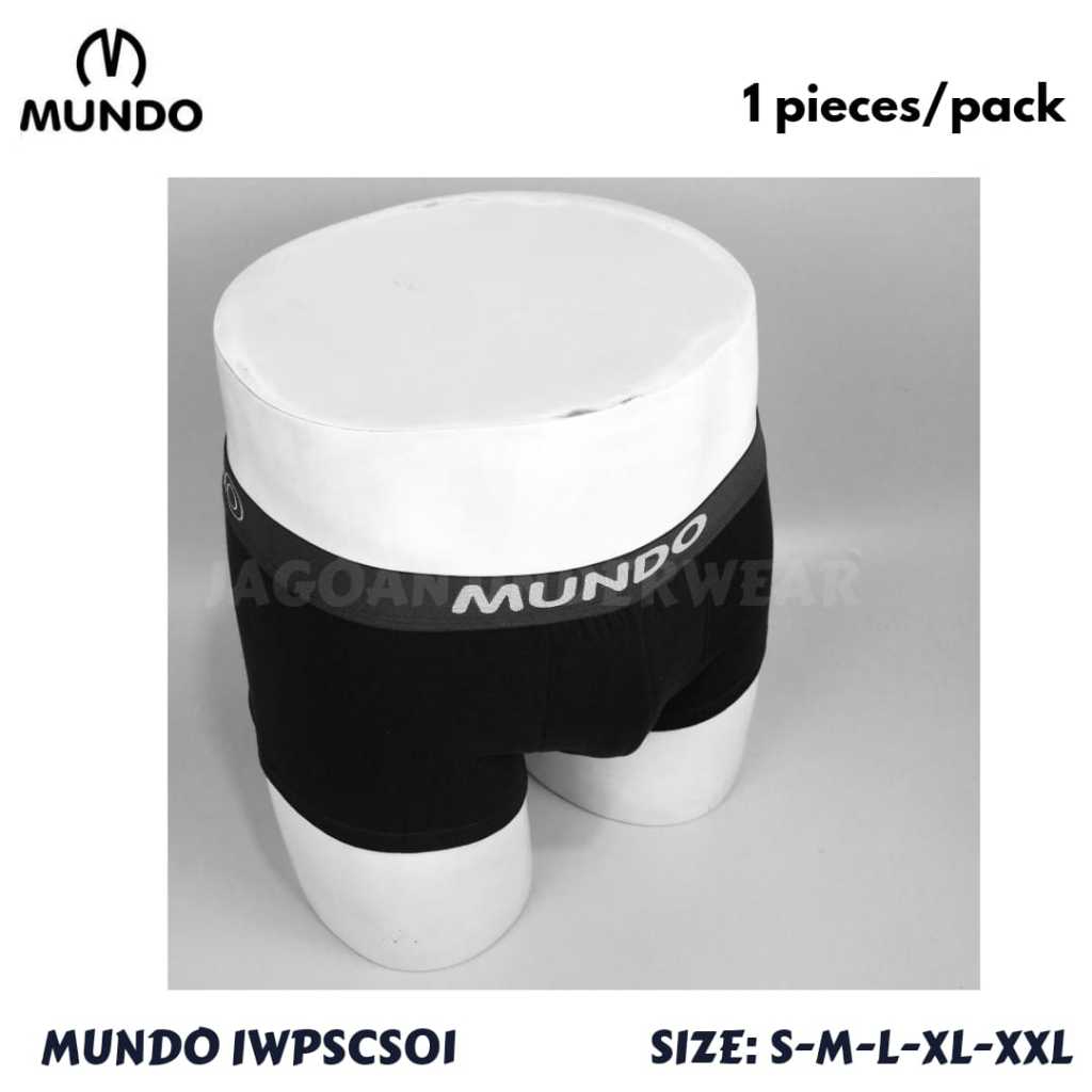 Celana Boxer Pria Mundo IWPSCS01 Isi 1 Pcs Bahan Katun Berkualitas