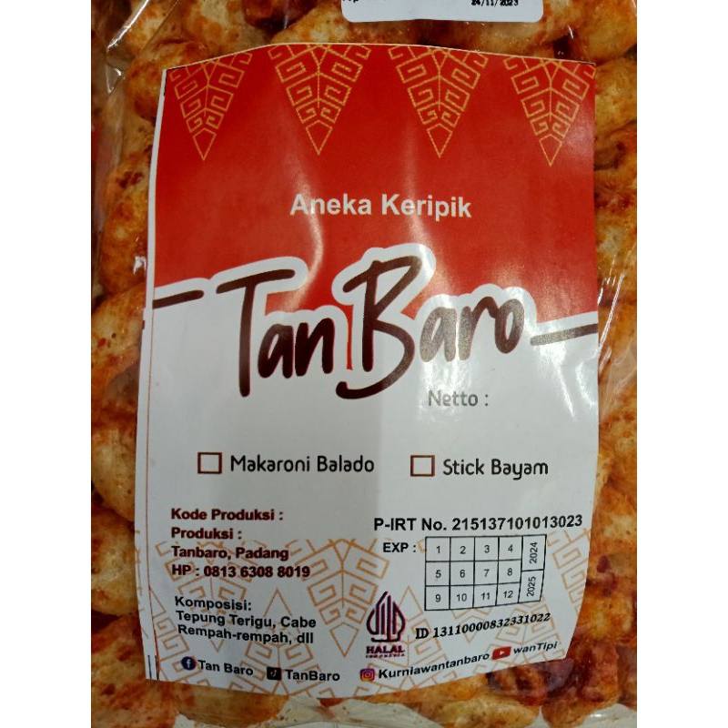 

Tan Baro Aneka Keripik 150gr