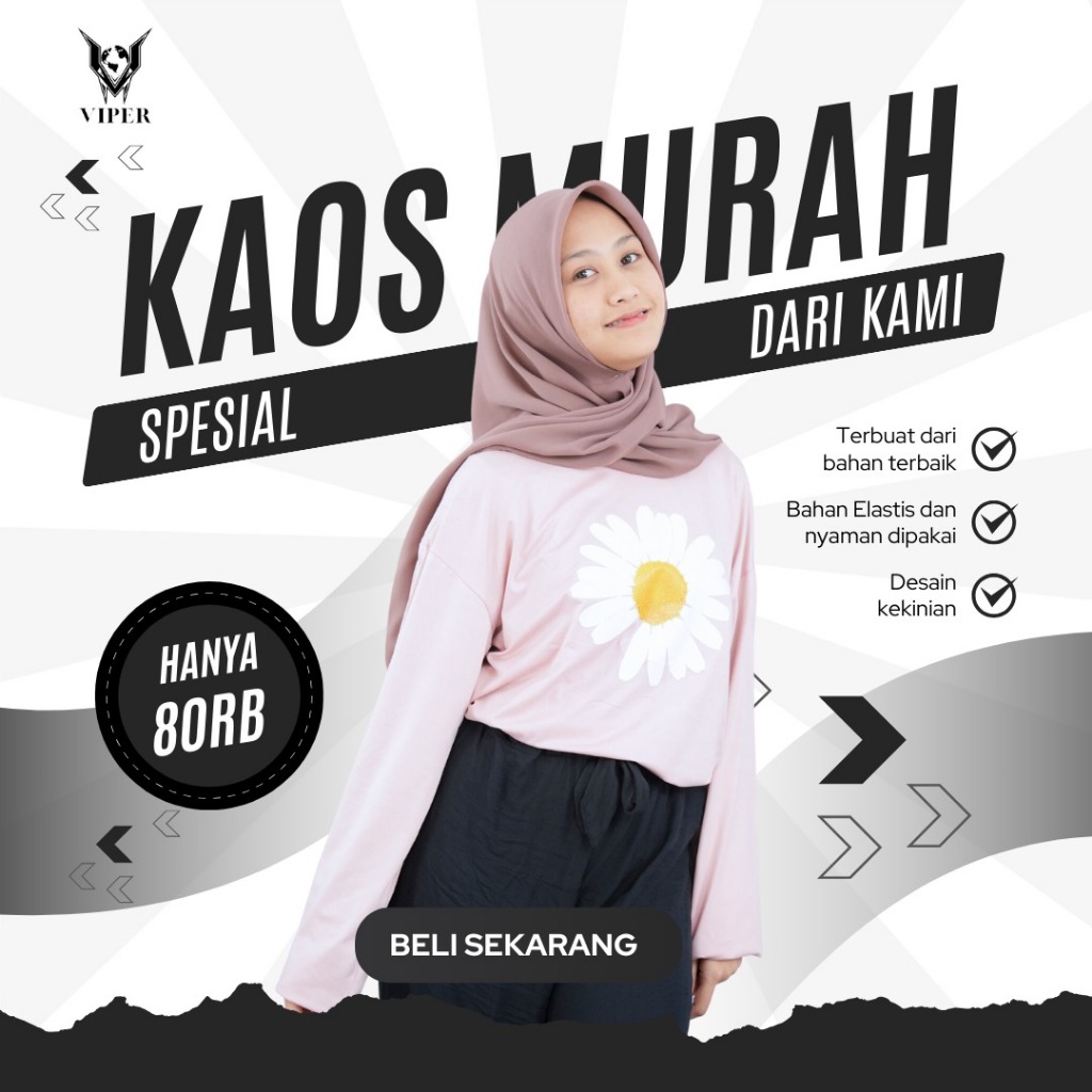 KAOS IMPORT WANITA LENGAN PANJANG MOTIF BUNGA