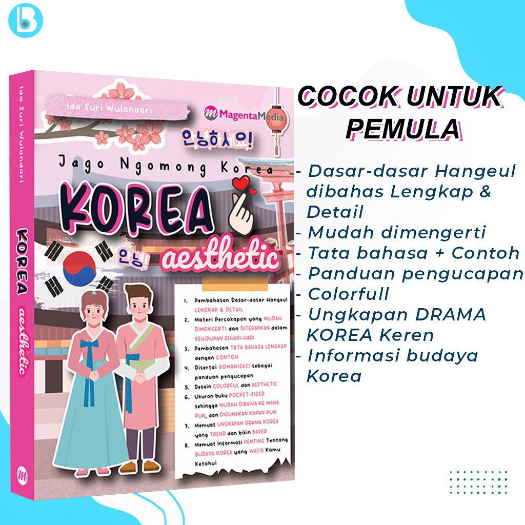 BUKU KOREA - BUKU BAHASA KOREA - BUKU BELAJAR BAHASA KOREA - BUKU KOREA PEMULA - Buku Belajar Bahasa
