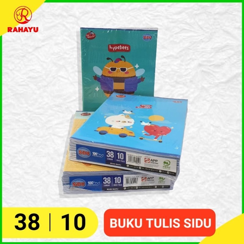 

BUKU TULIS SIDU 38 Lembar/pak isi 10 buku