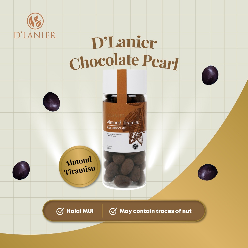 

D'Lanier Almond Tiramisu with Milk Chocolate - 300 gr