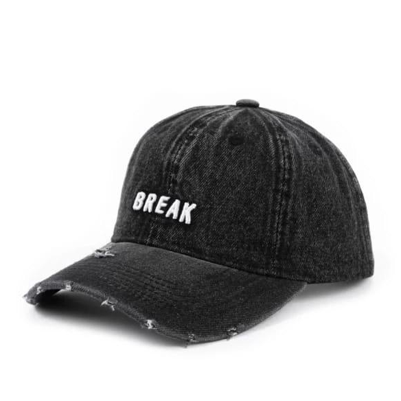 COD Topi Distro Break Import Base Ball Casual Pria /Topi Distro Cowok Simple Keren Bahan Jeans