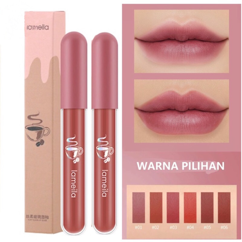 Lameila Nude Edition Lip Glaze Lipstik Cair