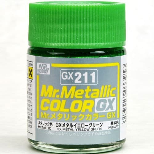 MR HOBBY METALLIC COLOR GX211 - GX 211 METAL YELLOW GREEN
