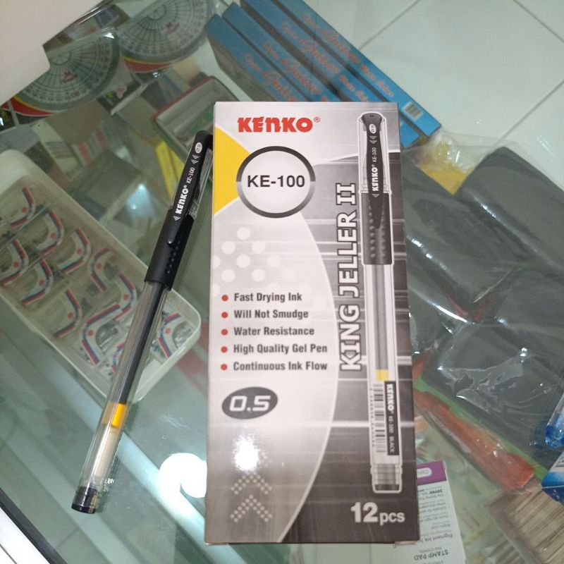 

Pena Tinta Gel King Jeller II KE-100 Hitam