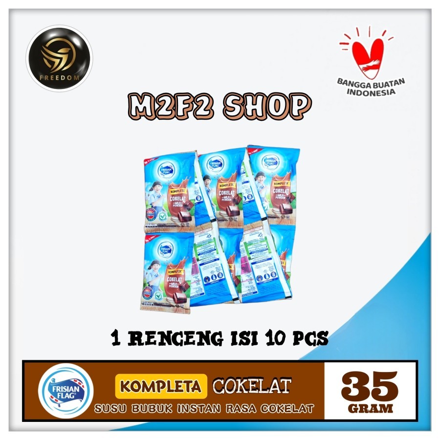 

Susu Frisian Flag Kompleta Bubuk Sachet Cokelat - 30 gr (Kemasan Renceng)