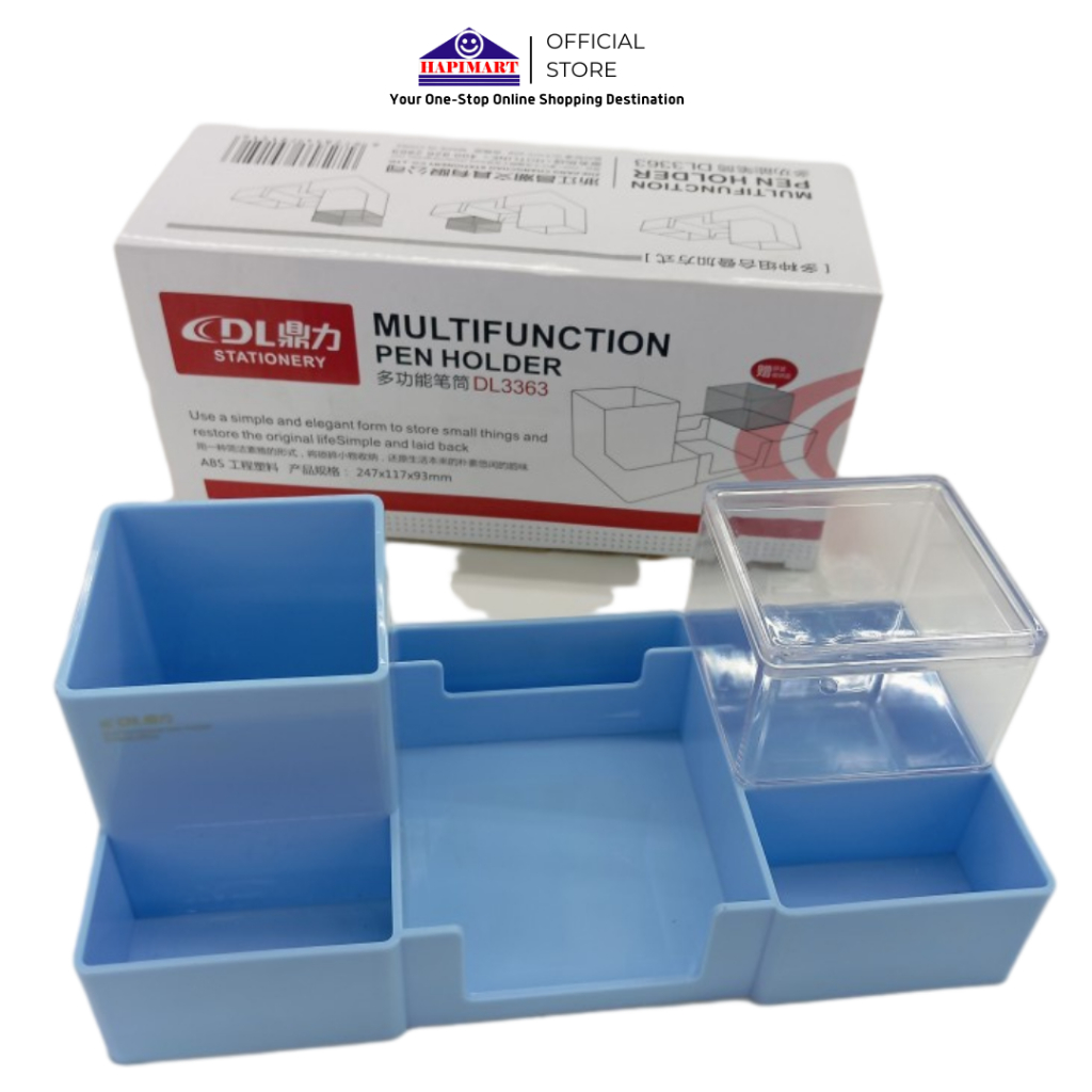 

Set Kotak Organizer Alat Tulis Kantor/Tempat Pena Persegi Transparant