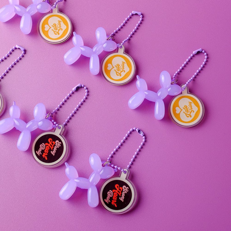 MAD CLUB Acrylic Keychain Purple Baloon