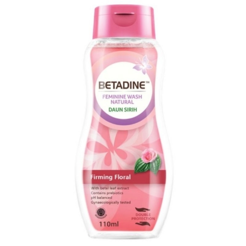 BETADINE FEMININE WASH NATURAL DAUN SIRIH RADIANCE BLOSSOM 110ML | BETADINE FEMININE WASH DAUN SIRIH
