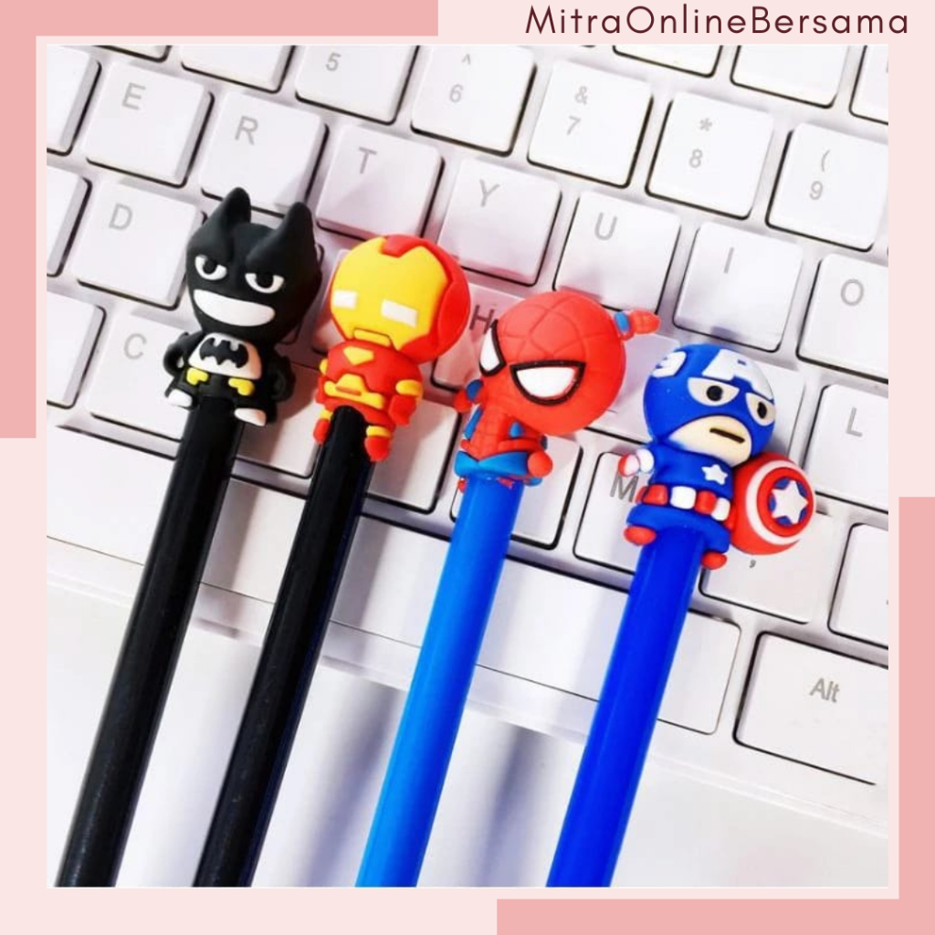 

♥MO♥ PULPEN SUPERHERO GEL PENA ALAT TULIS SEKOLAH