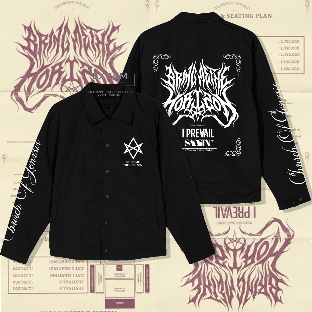 Jaket Coach Band Metal Bmth World Tour 2023