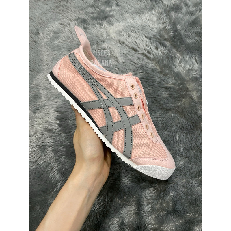 Sepatu ONITSUKA Slip On Pink Grey