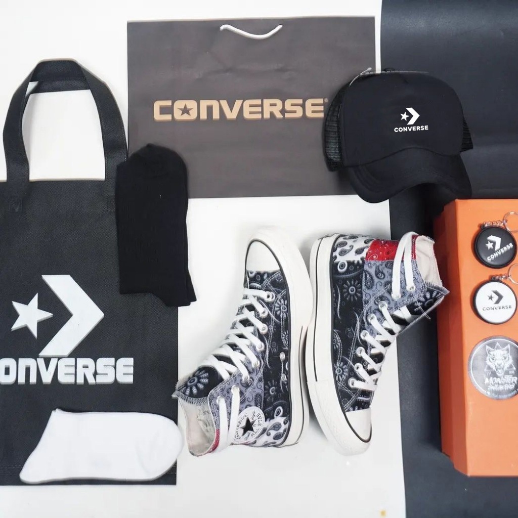 [ BANYAK BONUS ] Cons Chuck Taylor All Star 70s High Offspring 'Paisley Patchwork'