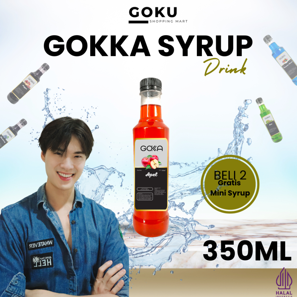 

Minuman Sirup 350ml Gokka Syrup Rasa Apel