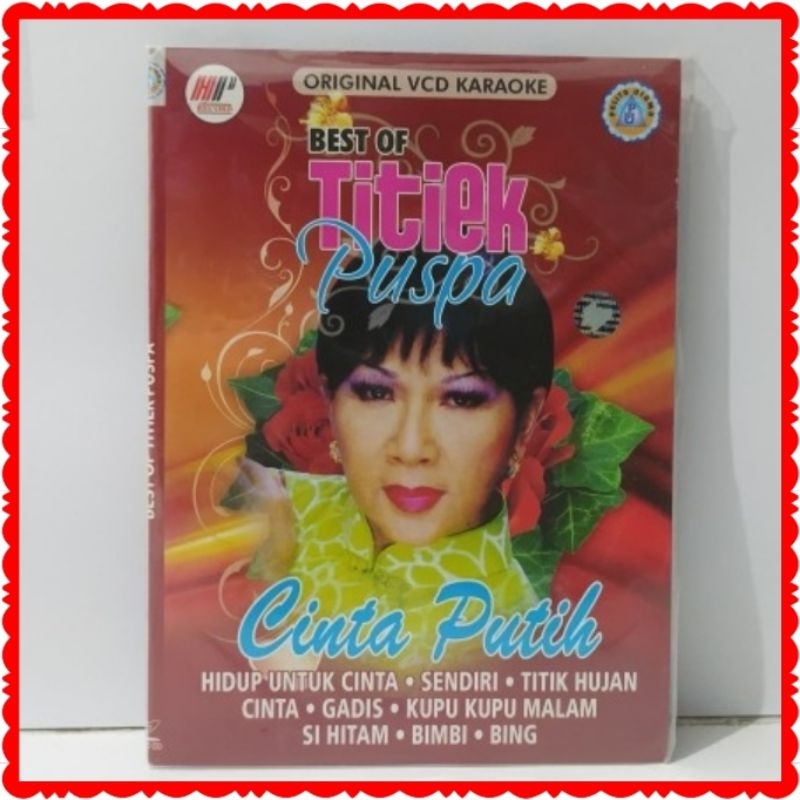 KASET VCD KARAOKE LAGU TITIEK PUSPA-VOCAL ON OF AKTIF-LENGKAP FULL BOX