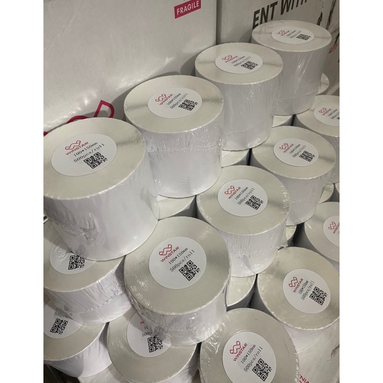 

2.2 Promo >> Kertas Thermal Sticker/Label sticker thermal 100 x 150 MM Barcode UK A6 Murah