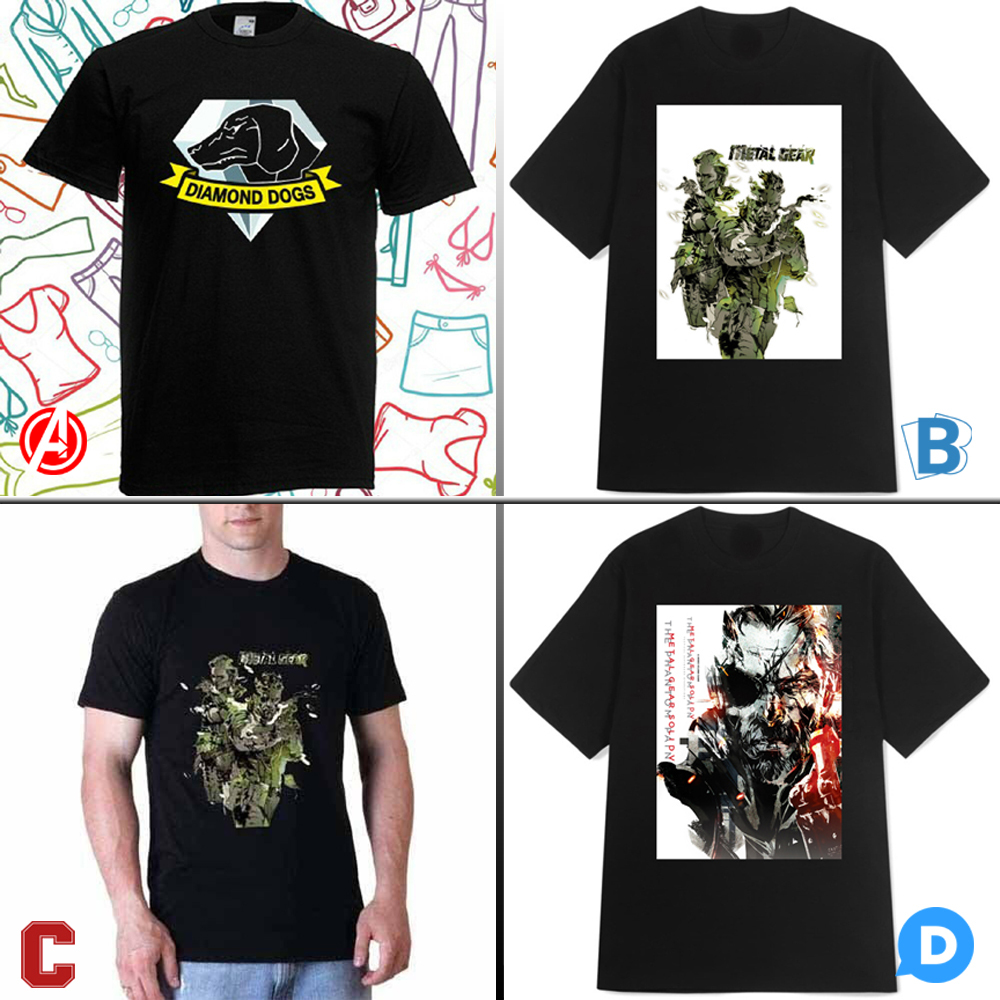 Kaos Metal Gear Tshirt 100% Cotton