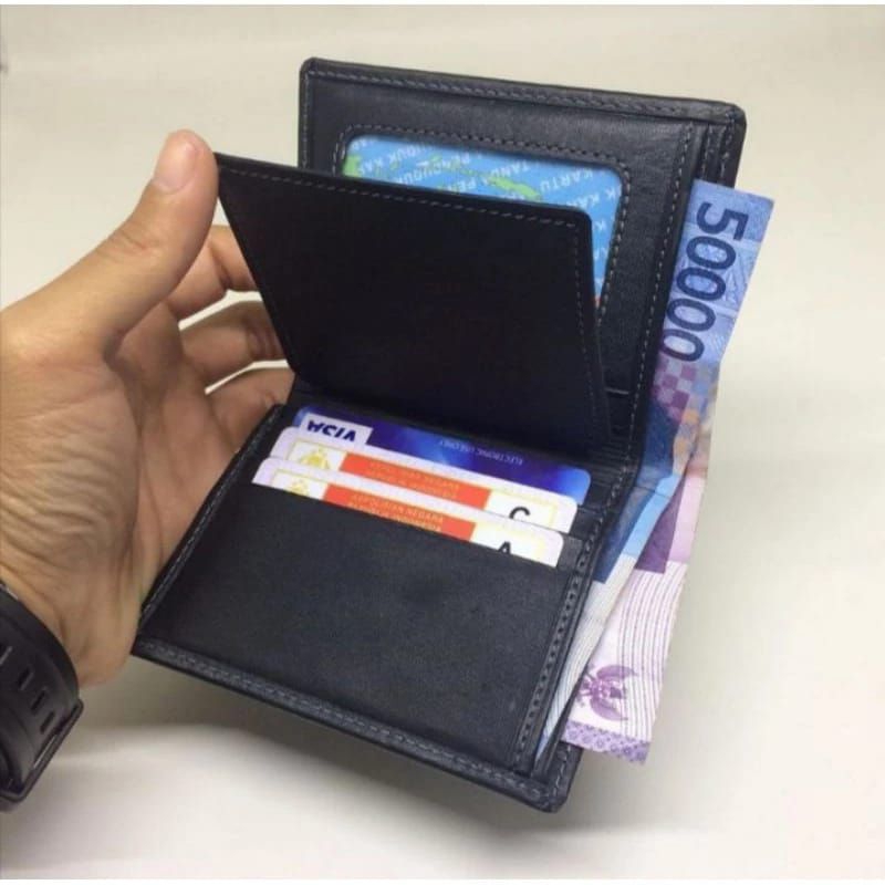 DOMPET KULIT PRIA 100% ORIGINAL MODEL LIPAT BUKU // DOMPET KULIT ASLI GARUT