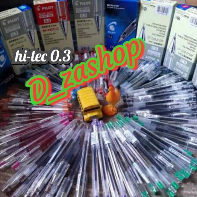 

9.9 Product HOT pulpen HI TECH c 0.3mm dan 0.25 mm Pilot warna warni satuan satuan" hi tec hitech hitec