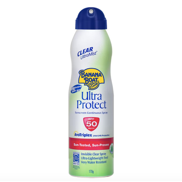 Banana Boat Clear Ultra Mist Ultra Protect Sunscreen Continuous Spray SPF50 UVB 170g